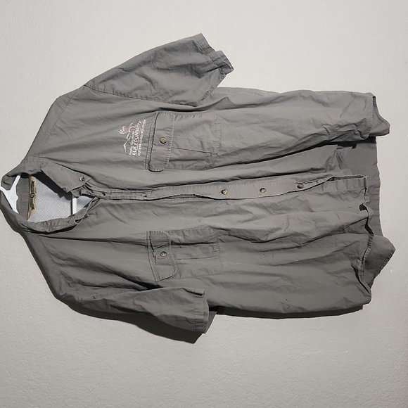 Bob Allen Shirt Mens Size XL Gray Spots FLAWS Rocky Mountain Shooting - Picture 1 of 11